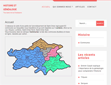 Tablet Screenshot of histoire-genealogie-audomarois.fr